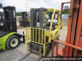 2012 HYSTER S50FT FORKLIFT, IMPCO 4 CYL 2.2L ENG, 9610 HRS, LP FUEL, 8290 G