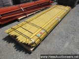 12â€™ YELLOW STEEL CHANNEL - ABOUT 90 PCS, STOCK # 51683