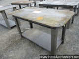 30" X 57" SMALL TABLE 5/16" TOP FOR WELDING, STOCK # 52194