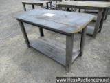 30" X 57" SMALL TABLE 5/16" TOP FOR WELDING,  STOCK # 52186