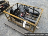 2021 MOWER KING SKIDSTEER AUGER, WITH 8" AND 14" AUGERS, STOCK #