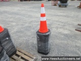 LOT OF 25 SAFETY CONES, 28" HT, STOCK # 52112