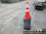 LOT OF 25 SAFETY CONES, 28" HT, STOCK # 52109