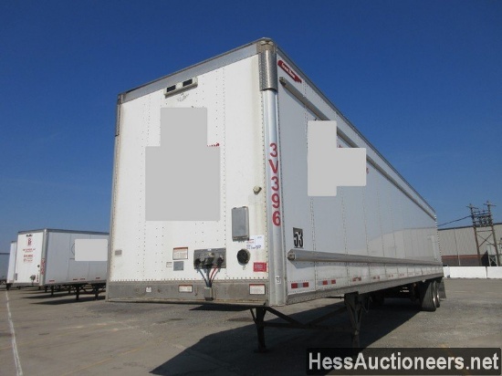 2016 GREAT DANE 53â€™ X 102&quot; VAN TRAILER, 68000 GVW, T/A, AIR RIDE SUSP, 445/50R22.5 ON ALUM WH