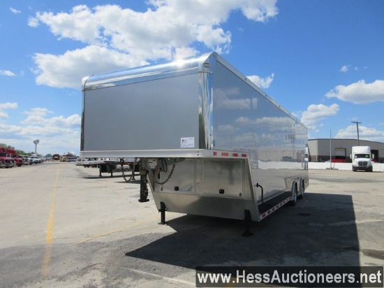 2018 INTEC ENCLOSED GOOSENECK 36â€™ L X 102&#34; W X 10â€™6&#34; H TRAILER, 14000 GVW, DEXTER AXLES,