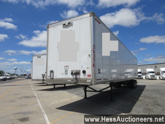 2016 GREAT DANE 53â€™ CCC-3314-01053 PLATE VAN TRAILER, AIR RIDE SUSP, SWING REAR DOORS, ALUM ROOF, 