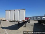 2007 FONTAINE 48â€™ X 102" W FLATBED TRAILER, CRACK IN FRAME NEAR 5TH WHEEL PLATE, NO BRAKES, 8