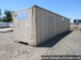 40â€™ SEA CONTAINER, SWING DOOR, ALUMINUM ROOF, WOOD FLOOR, 90" INTERIOR HEIGHT, 96" W X 1