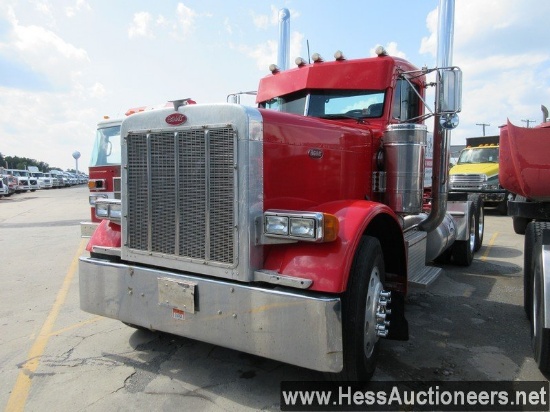 1997 PETERBILT 379 T/A DAYCAB, RECONSTRUCTED TITLE, HESS REPORT ATTACHED, 880096 MILES ON ODO, 46000