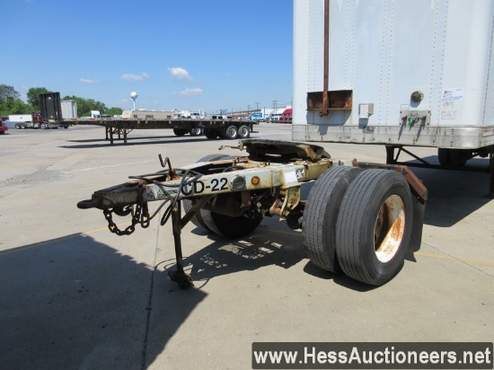 1999 WABASH 9' TRAILER DOLLY, NO TITLE, 96&quot; W, STEEL BODY, STOCK # 52671