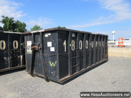 2006 VALLEY ENTERPRISE OPEN TOP CONTAINER, BLACK 81'X19'6&quot;X54&quot; HOOK HEIGHT STANDARD UNIVER