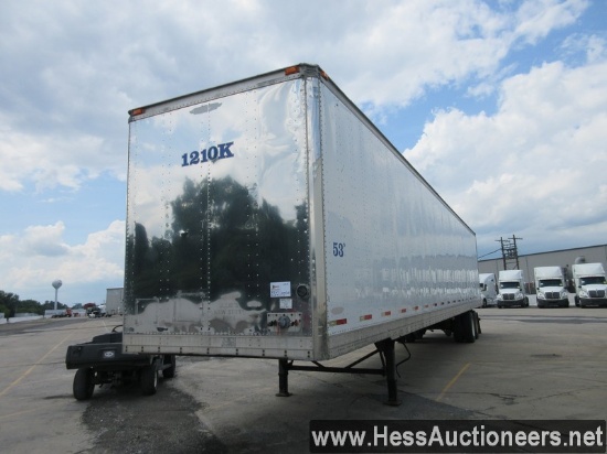 2005 TRAILMOBILE 53' X 102&quot; DRY VAN TRAILER, 65000 GVW, T/A, AIR SUSP, 295/75R22.5 ON STEEL WHE