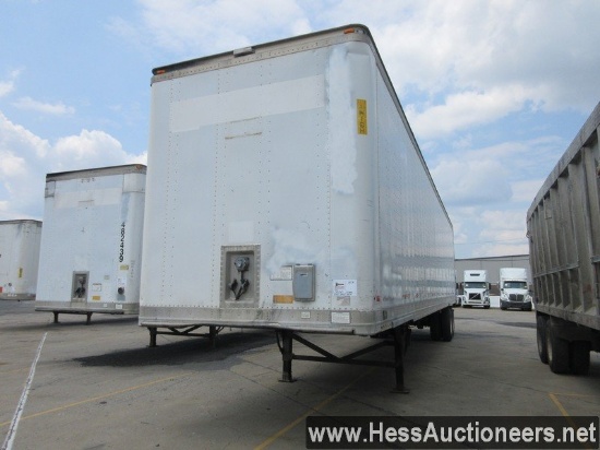2000 GREAT DANE 48'X 102&quot; STORAGE VAN TRAILER, TITLE DELAY, 68000 GVW, T/A, SPRING SUSP, 295/75