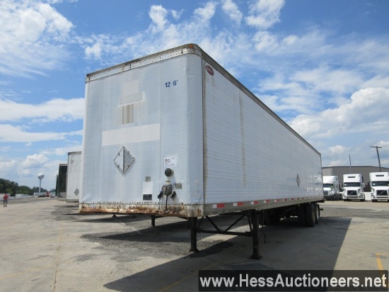 2000 DORSEY 48&apos; X 96&quot; DRY VAN TRAILER, 67470 GVW, T/A, AIR SUSP, 275/80R22.5 ON STEEL WHEE