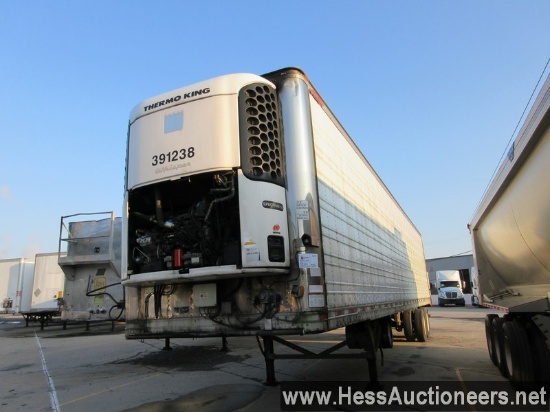 2008 GREAT DANE 48' X 96&#34; REEFER TRAILER, 68000 GVW, T/A, AIR SUSP, 275/80R22.5 ON STEEL WHEELS,
