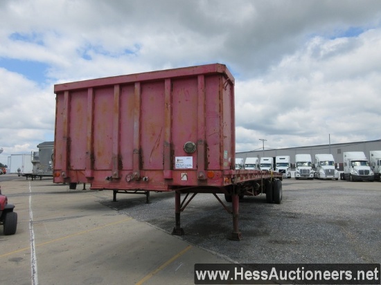 1984 DORSEY 45' L X 102&#34; W FLATBED TRAILER, 65000 GVW, T/A, SPRING SUSP, 22.5 ON SPOKE WHEELS, A