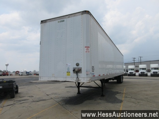 2001 STOUGHTON 53' X 102&quot; DRY VAN TRAILER, 68000 GVW, T/A, AIR SUSP, 295/75R22.5 ON STEEL WHEEL
