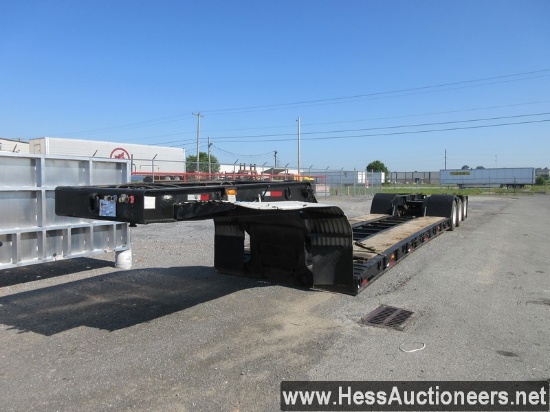1997 TALBERT DETACHABLE LOWBOY TRAILER, 80000 GVW, TRI-AXLE, AIR SUSP, 295/75R22.5 ON STEEL WHEELS, 
