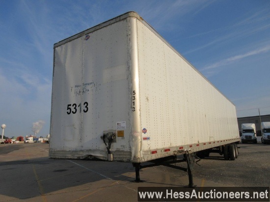 2008 UTILITY VS2DX 53' L X 102&#34; W DRY VAN TRAILER, 65000 GVW, T/A, AIR SUSP, 295/75R22.5 ON STEE