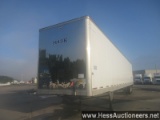 2005 UTILITY 53' X 102" VAN TRAILER, T/A, AIR SUSP, 295/75R22.5 ON STEEL WHEELS, SWING REAR DOO