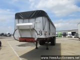 1974 TRAILCO 28DA 28' X 96" DUMP TRAILER, 60000 GVW, T/A, SPRING SUSP, 11R24.5 ON SPOKE WHEELS,