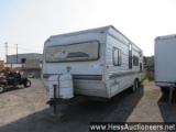 1998 SUNLINE SOLARIS T2670 TRAVEL TRAILER, 7000 GVW, 205/75R15 TIRES, NEW ALL WOOD WITH RUBBER ROOF,