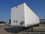 2007 GREAT DANE 53' X 102" VAN TRAILER, 68000 GVW, T/A, AIR SUSP, 275/80R22.5 ON SPOKE WHEELS, 