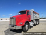 2014 Kenworth T800 Tri Axle Steel Dump Truck, Title Delay, Hess Report In P