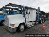 2001 Freightliner T/a Sleeper And 2000 Boydston 9178c Car Carrier, Title De