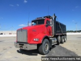 2008 Kenworth T800 Tri Axle Steel Dump Truck, Title Delay, Hess Report In P