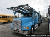 2001 Freightliner T/a Sleeper And 2001 Boydston 9178c Car Carrier, Title De