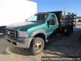 2007 Ford F450 Superduty Stake Body Truck, 268374 Miles On Odo, 16000 Gvw,