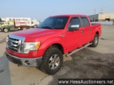 2009 Ford F150 Xlt 4 X 4 Crew Cab, 202475 Miles On Odo, 7200 Gvw, Ford 8 Cy