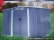 2021 Bastone Portable Metal Shed, 6' X 8' With 2 Doors With Lock, 4 Vents,