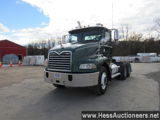 2007 MACK CXN613 T/A DAYCAB, 882571 ON ODO, MACK E-7 ENGINE, 350 HP, ENG BR