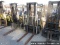 1997 yale glc050 forklift, yale 4 cyl eng, 9097 hrs, 5000 lb, 21x7x15 cushi