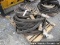 Six sections of 2" discharge hose with cam lok fittings, various lengt