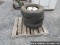 3 used 235/75r17. 5 tires and 1 steel rim, stock # 55825