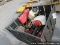 Misc box of tools - 2 backpack sprayers, echo cs-400 chainsaw, misc cordles