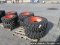 Set of 4 new 12-16. 5 sks332 tires on bobcat wheels, stock # 55003