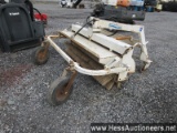 Melroe angle broom for skid loader, 75" w, 68" l, 40" h, sto