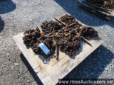 Skid of chains and binders, stock # 55245