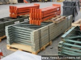 8 - 42" x 11' teardrop uprights, 20 - 87" beams, stock # 55277