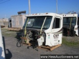 2004 freightliner columbia cab only, lots of missing parts, 86" w x 70