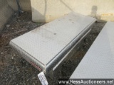 Weather guard aluminum single lid cross tool boxes for 8' pickup bed, stock