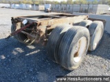 Trailer bogie, spring ride, drum brakes, 295/75r22. 5 tires, 102" w x