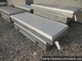 Weather guard aluminum single lid cross tool boxes for 8' pickup bed, stock