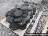 Skid of rubber pavers, stock # 55746