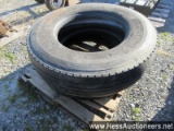 Yokahama ry023 11r22. 5 and bh goodrich st2 11r22. 5 tires, stock # 55194