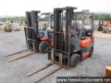1999 toyota 6fgcu25 forklift, 5000 lb, hr meter not working, cushion tires,